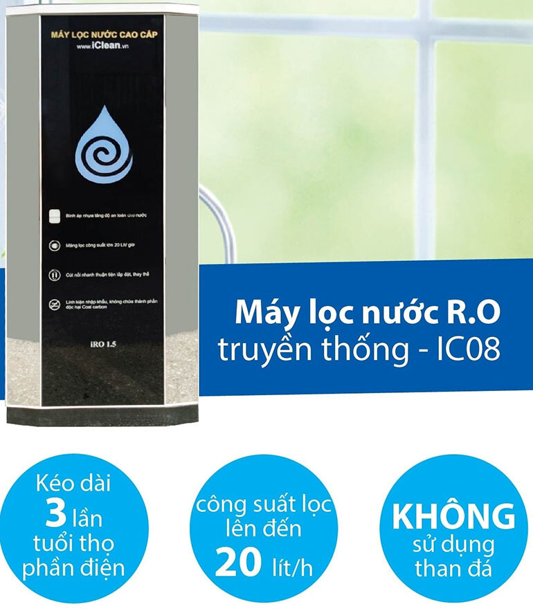 Chất liệu bình áp cao cấp giúp an toàn cho người sử dụng - máy lọc nước iClean có tốt không