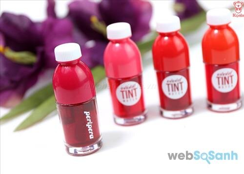 Clio Peripera Vivid Tint Water là dòng son nước có bao bì siêu dễ thương và màu sắc thì vô cùng tươi sáng, đặc biệt giá lại rất rẻ