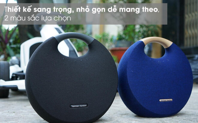 Kiểu dáng thiết kế của loa Harman Kardon Onyx 6 là một trong những đặc điểm nổi bật khi đánh giá về sản phẩm này