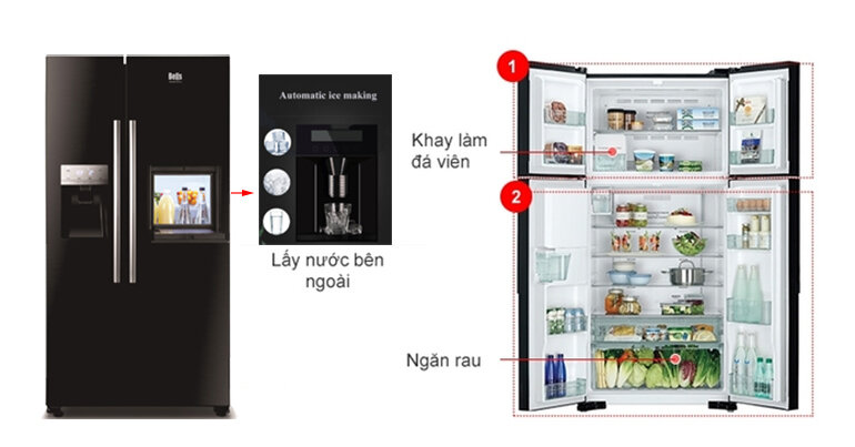 Bạn nghĩ sao về việc đầu tư tủ lạnh Bells Side-By-Side BEL552GE88?