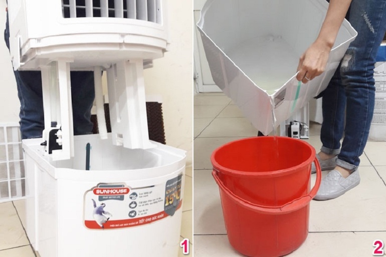 cách vệ sinh quạt điều hòa sunhouse