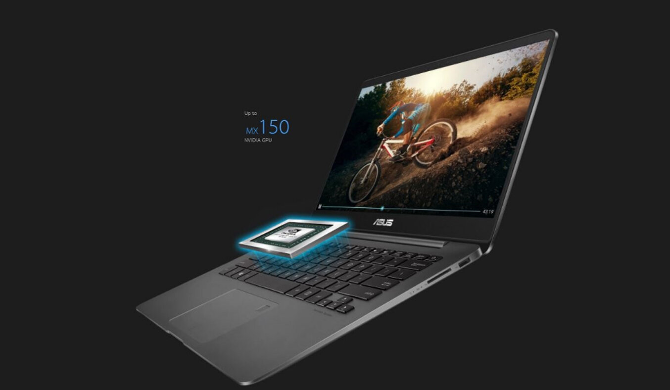 Laptop Asus Zenbook UX430UN-GV096T có bộ xử lý bộ xử lý Intel Core i7-8550U