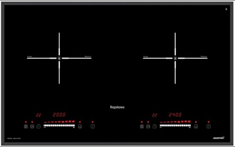 Bếp từ âm hai vùng nấu Nagakawa NAG1213M