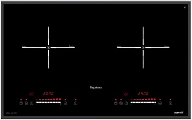 Bếp từ âm hai vùng nấu Nagakawa NAG1213M