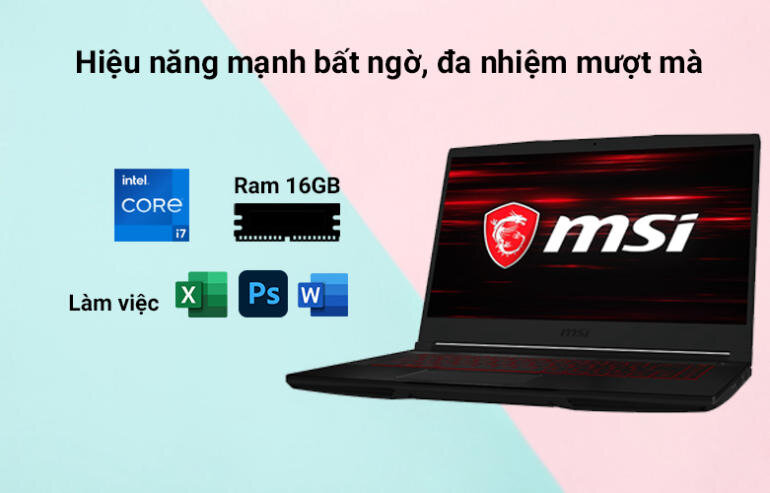 Laptop MSI GF63 Thin 11SC 662VN