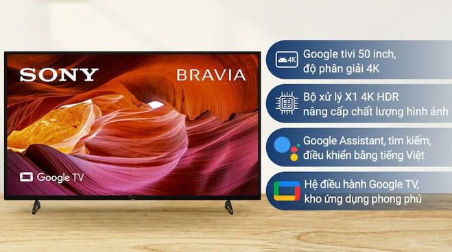 Ưu điểm tivi Sony 50 inch KD-50X75K