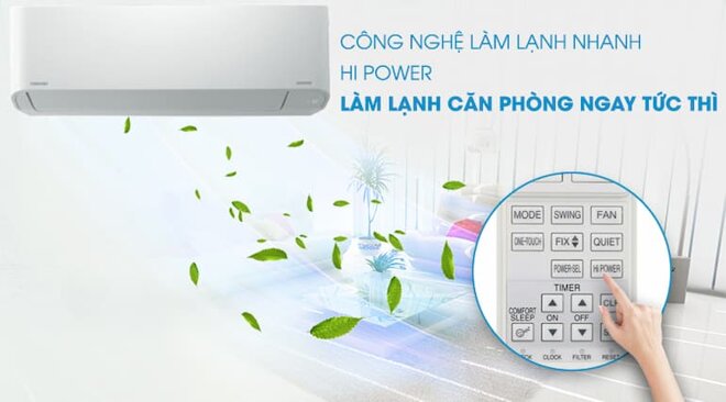 Làm lạnh nhanh chóng với chế độ Hi Power