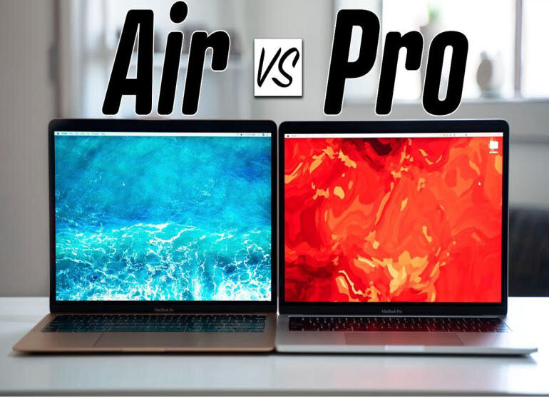 So sánh Macbook Pro và Macbook Air về mặt thiết kế