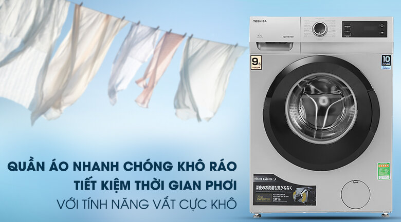máy giặt Toshiba Inverter 9.5 kg TW-BK105S3V (SK)