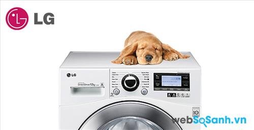 Máy giặt LG WD12600 vận hành êm ái ngay cả khi vắt