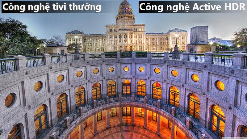 Công nghệ Active HDR cho hình ảnh chân thật, sống động