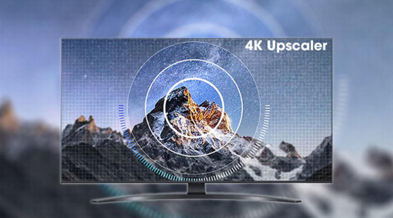 Công nghệ 4K AI Upscaling và bộ xử lý a5 Gen 5 AI 4K giúp nâng cấp hình ảnh