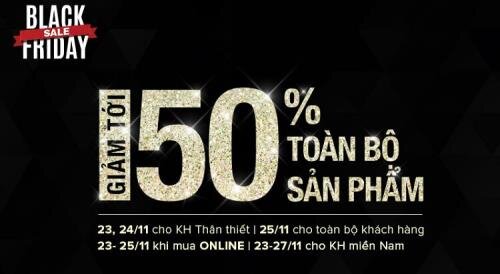 Canifa giảm giá 50% Black Friday 2016