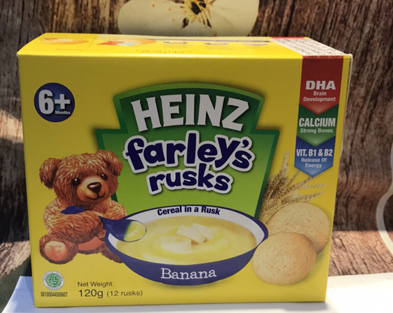 Bánh quy ăn dặm cho trẻ 8 tháng Farley Heinz