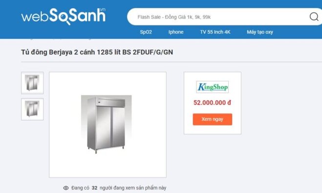 Có nên mua tủ đông Berjaya 2 cánh 1285 lít BS 2FDUF/G/GN không?