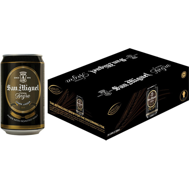 Bia San Miguel Cerveza Negra lon 330ml