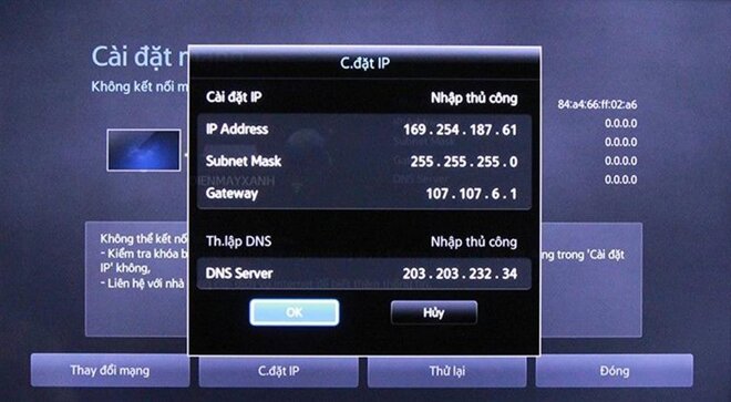 Cuối cùng nhấn chọn OK và hoàn thành cài đặt IP