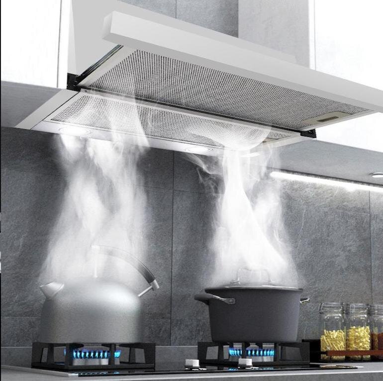 Lựa chọn máy hút mùi có kích thước phù hợp với không gian căn bếp
