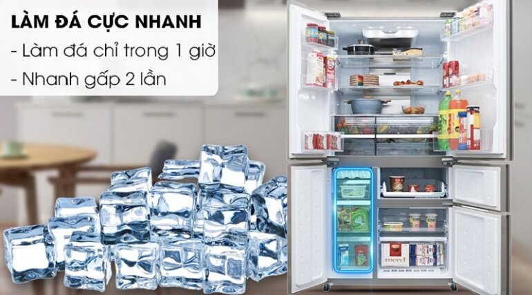 Tủ lạnh 5 cánh Sharp SJ-F5X76VM-SL 