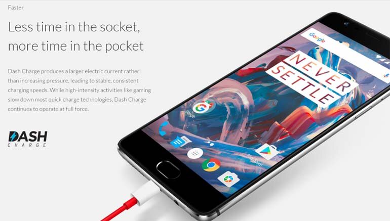 công nghệ sạc nhanh oneplus dash charge