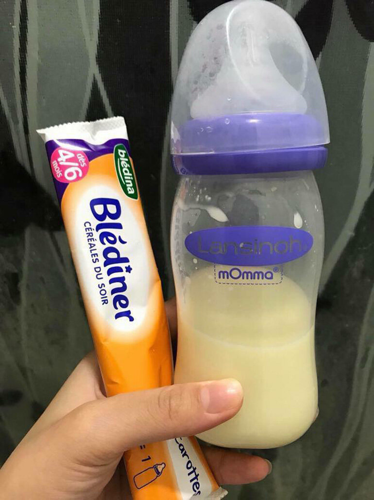 Cách pha sữa Blediner