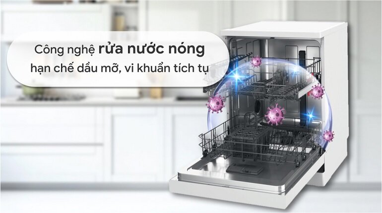 Đang dạng tính năng thông minh ở máy rửa bát 13 bộ Whirlpool WFE 2B19