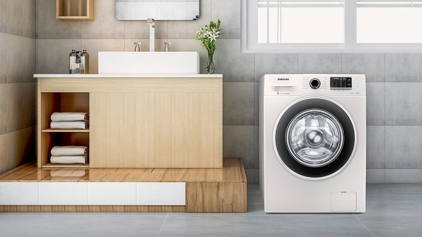 máy giặt Samsung cửa ngang có công nghệ Eco Bubble