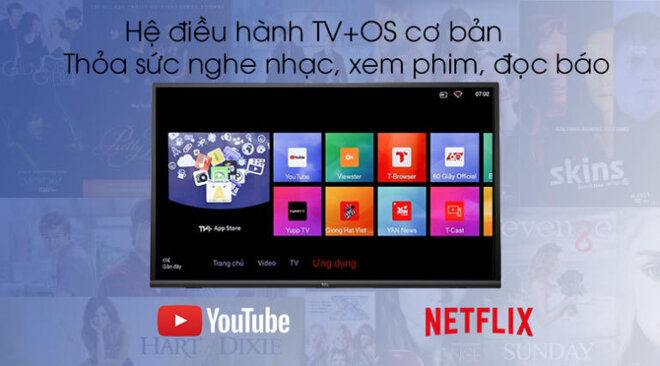 Smart tivi TCL trang bị hệ điều hành Android OS hiện đại