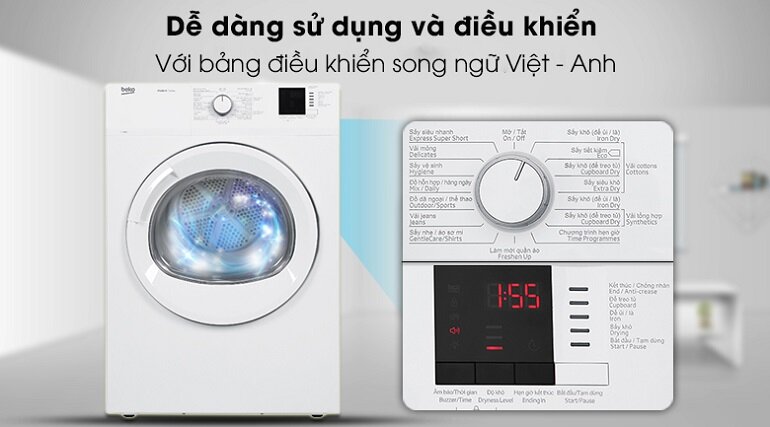 Máy sấy Beko DA8112RX0W - 8kg