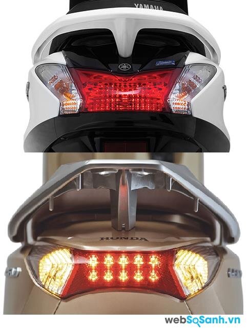 Hệ thống đèn led trên Lead tốt hơn và đẹp mắt hơn của Yamaha Acruzo