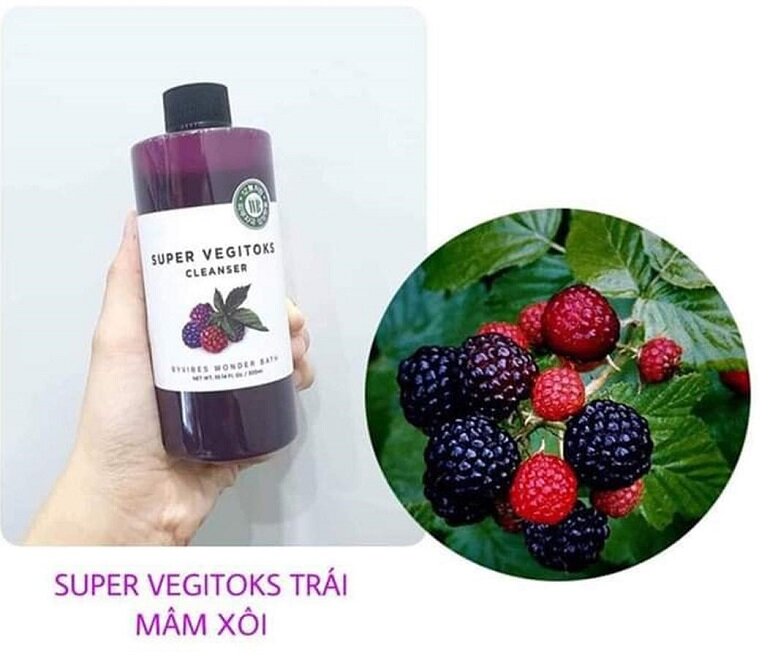 Super Vegitoks Cleanser màu tím giúp săn chắc và làm sáng da