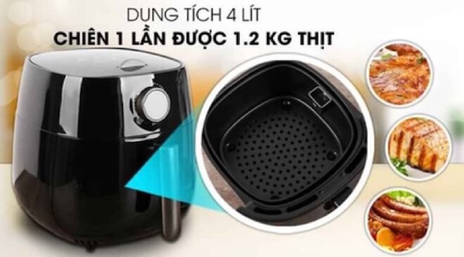 Với Kangaroo KG42AF1, bạn hoàn toàn có thể điều chỉnh thời gian và nhiệt độ nấu nướng một cách linh hoạt.