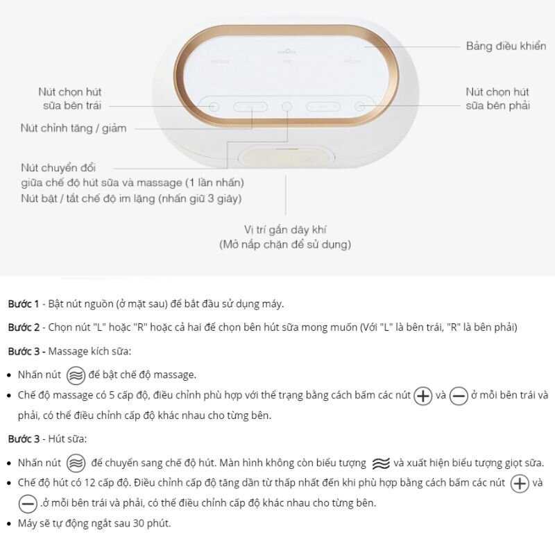 Cách sử dụng máy hút sữa Spectra Dual Compact