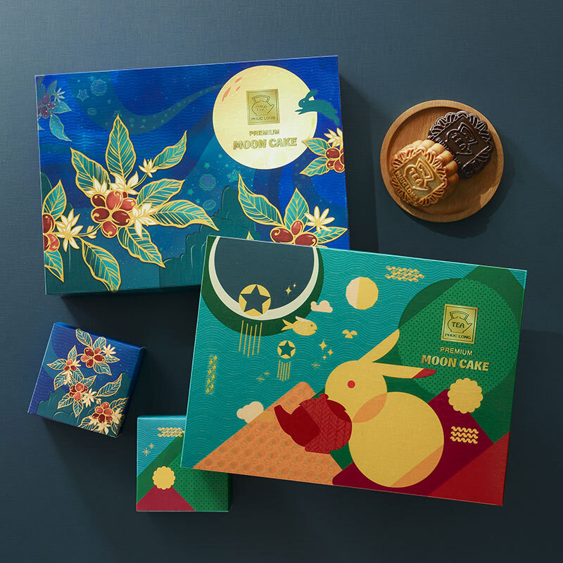 Phuc Long Tu Quy Nguyet Hoa mooncake box 