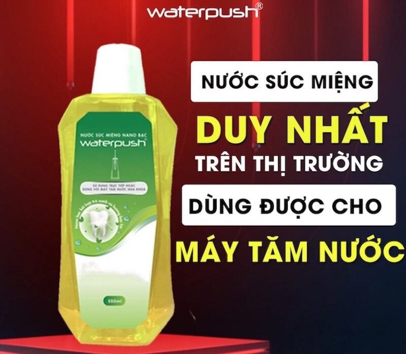 Nước súc miệng WaterPush Nano Bạc