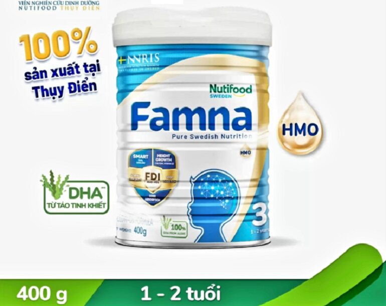 Sữa Famna số 3 400g cho trẻ 1-2 tuổi