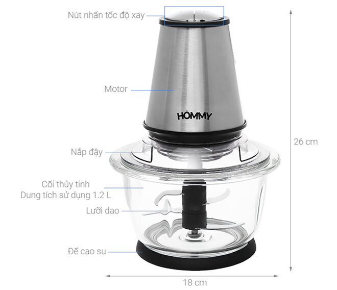 Máy xay thịt Hommy GS-702