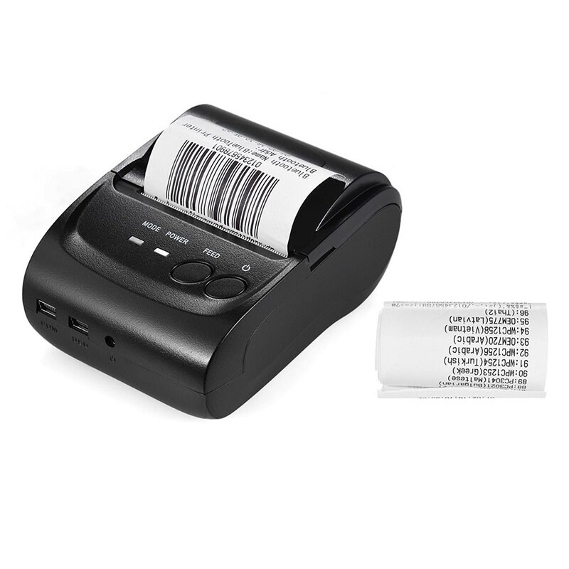 Máy in hóa đơn Printer POS-5802DD có thiết kế cầm tay mini tiện lợi