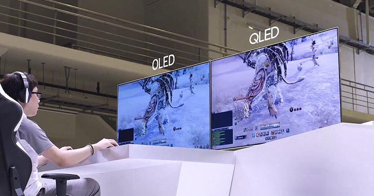 So sánh sự khác biệt giữa tivi OLED và QLED