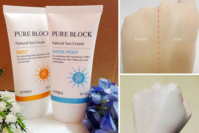 Kem chống nắng hàn quốc Apieu Natural Sun Cream Daily