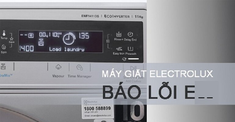 Mã lỗi máy giặt Electrolux