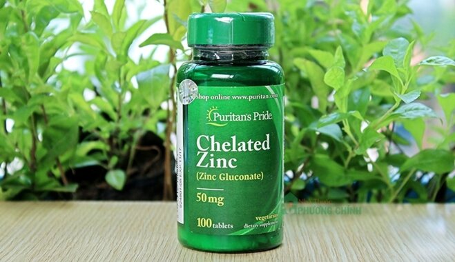 Viên uống bổ sung kẽm Puritan's Pride Zinc Chelate 50mg