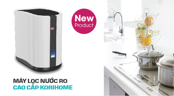 Máy lọc nước Korihome sử dụng lõi lọc được nhập khẩu từ Hàn Quốc