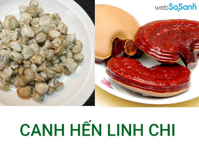 món ăn giúp an thần, dễ ngủ từ canh hến, linh chi