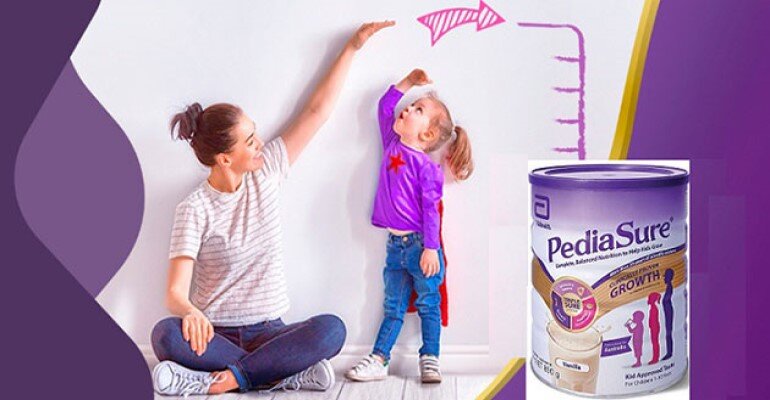Sữa Pediasure cung cấp dinh dưỡng giúp trẻ phát triển chiều cao vượt trội