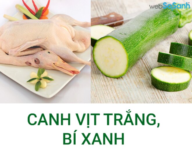 Canh vịt trắng, bí xanh trị mất ngủ