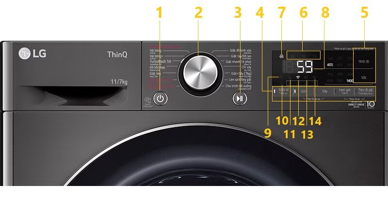 Hướng dẫn sử dụng máy giặt LG FV1411D4B hiệu quả cho người mới