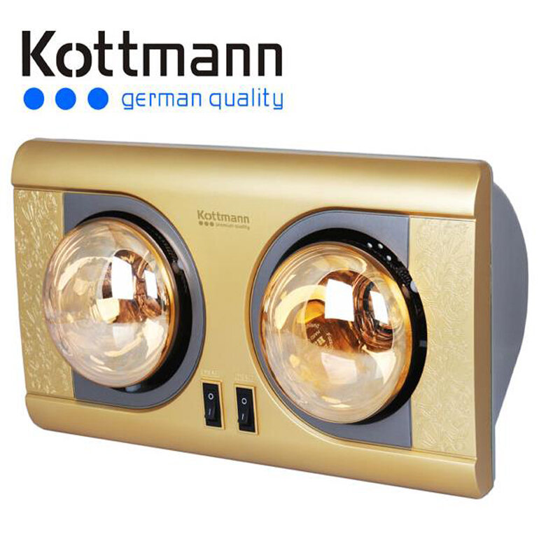 Đèn sưởi nhà tắm Kottmann 2 bóng K2B-NV