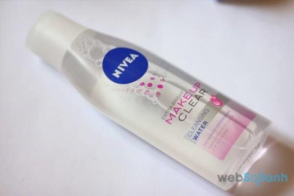 review nước tấy trang nivea make up clear