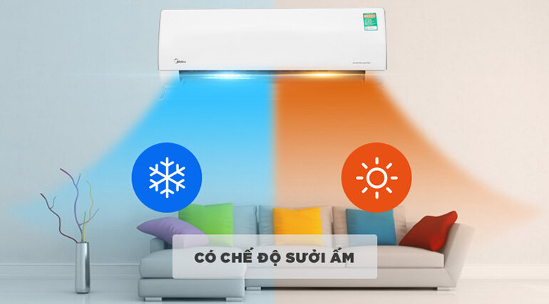 điều hòa midea 2 chiều MSMT-13HRFN8